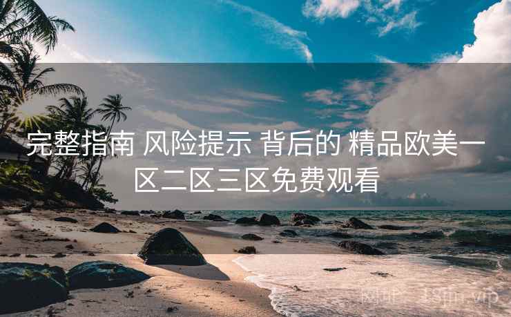 完整指南 风险提示 背后的 精品欧美一区二区三区免费观看  第2张