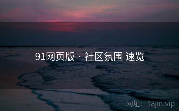 91网页版 · 社区氛围 速览  第2张