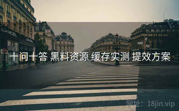 十问十答 黑料资源 缓存实测 提效方案  第2张