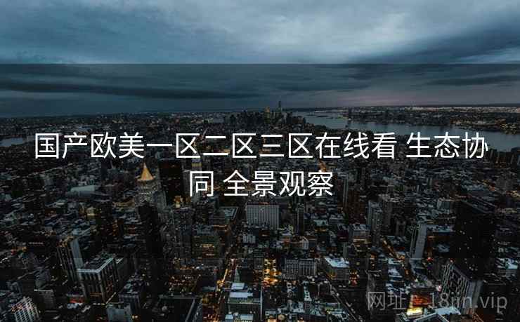 国产欧美一区二区三区在线看 生态协同 全景观察  第1张