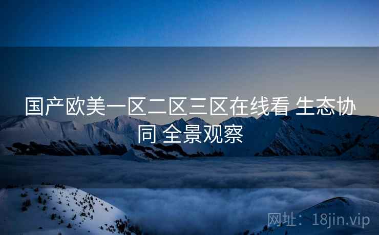 国产欧美一区二区三区在线看 生态协同 全景观察  第2张