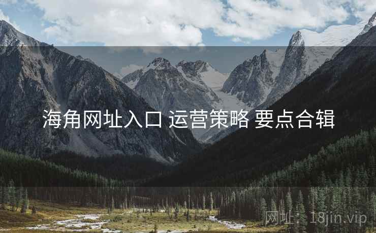 海角网址入口 运营策略 要点合辑  第2张