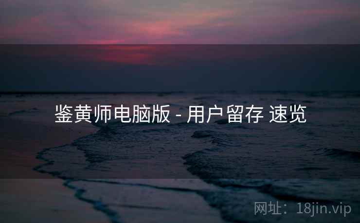 鉴黄师电脑版 - 用户留存 速览  第1张